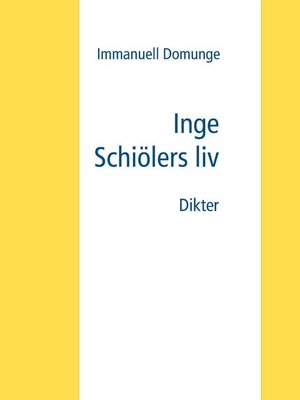 cover image of Inge Schiölers liv